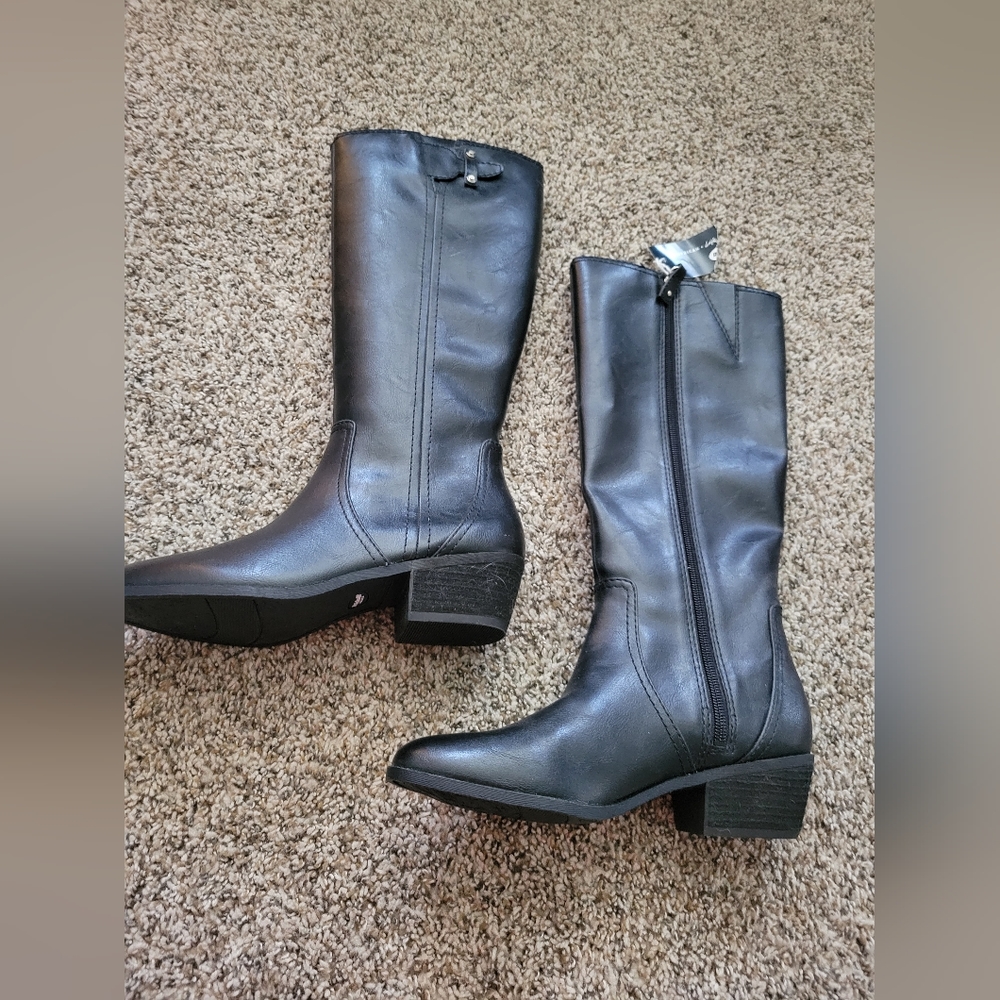 Dr. Scholl's Brillance Knee High Memory Foam Boots size 7.5 black